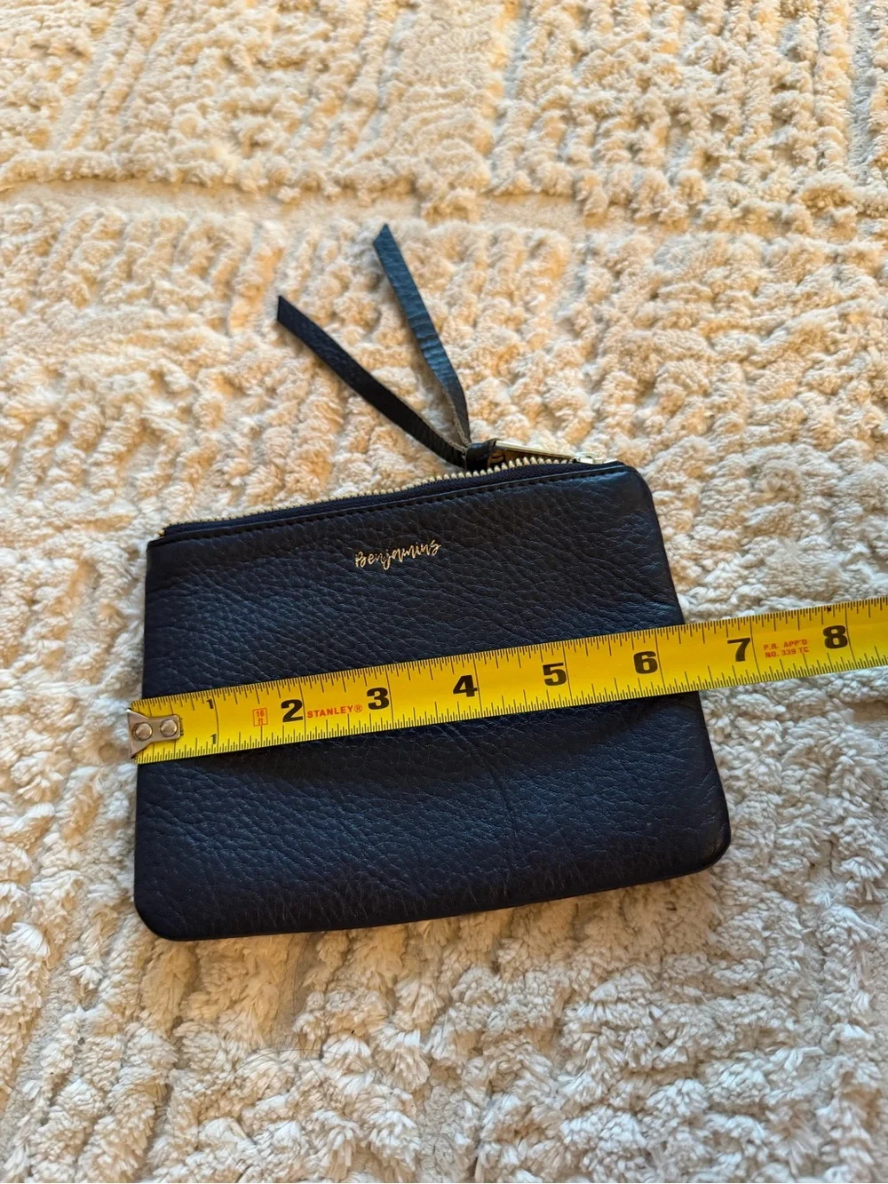 Aimee Kestenberg “Benjamin’s” Black Leather Wristlet Pouch
